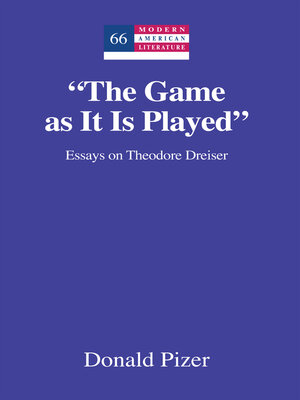 cover image of "The Game as It Is Played"